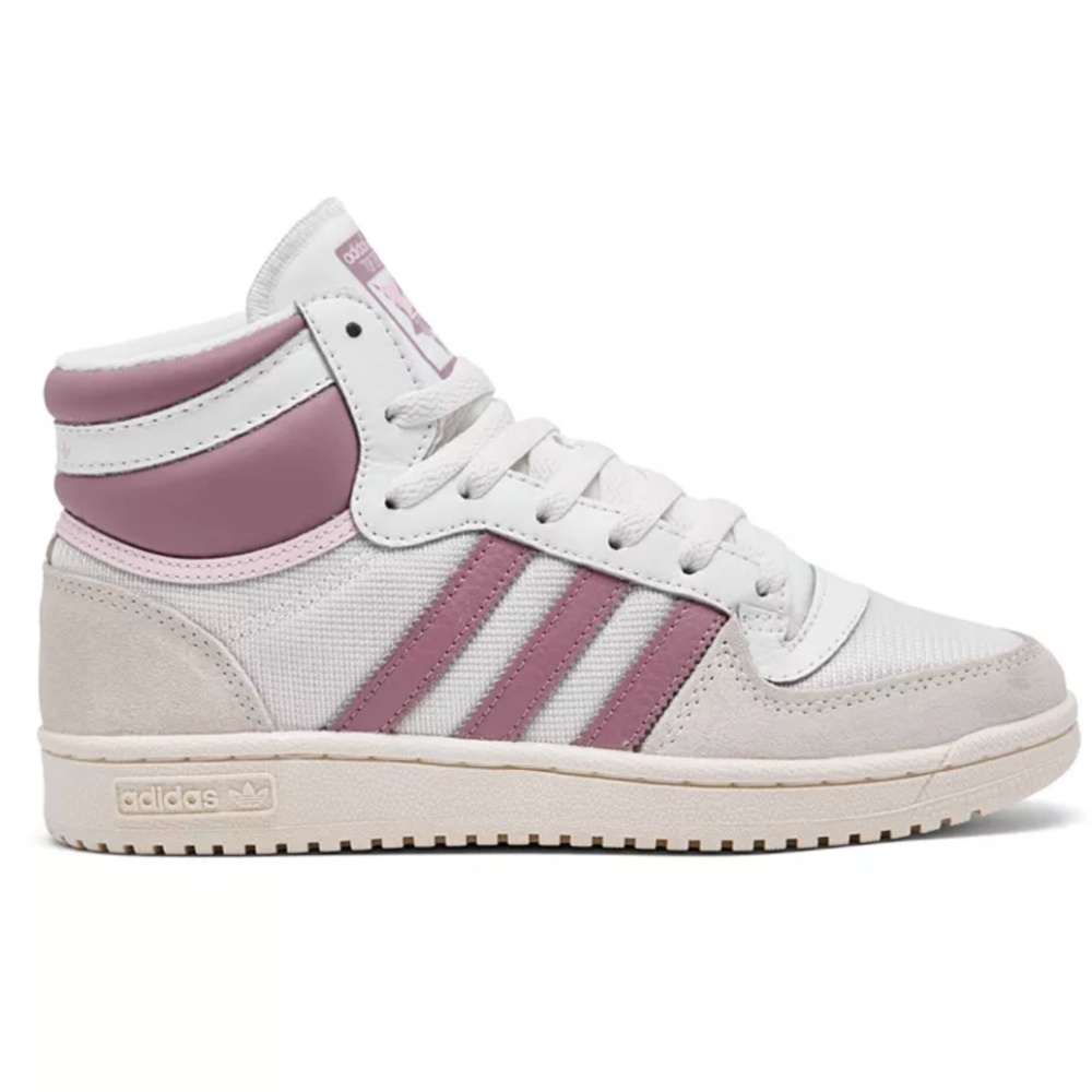 Adidas off white and lilac Top Ten RB casual sneakers from Finish Line NWT